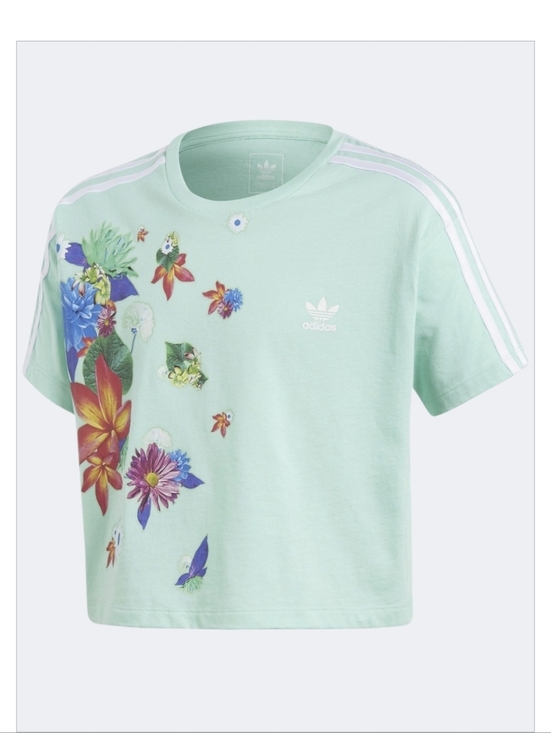 adidas Tops - NWT Adidas Originals Junior Graphic Spring Cropped T-shirt Size Medium